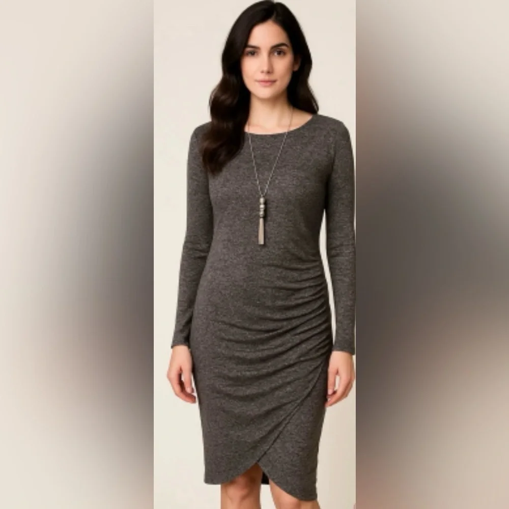 ASHLEY STEWART | Ruched Dress - Picture 1 of 12